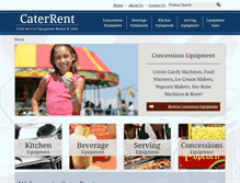 Tablet Screenshot of caterrent.com